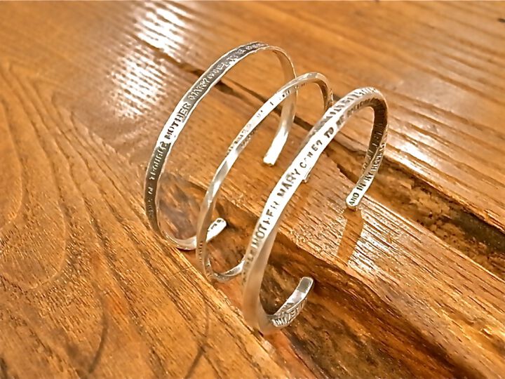 13AJ-381 Stamped & Twisted Bangle -Thin-,, medium image number 5
