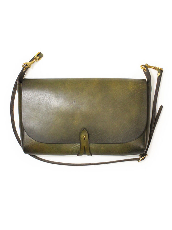 VS-240L LEATHER 3WAY CLUTCH BAG (OLIVE),, medium