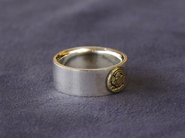 HYJK-209 Flat Silver Trip Ring,, medium image number 1