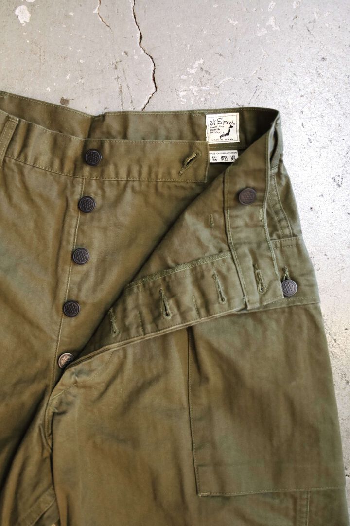 03-7250 U.S ARMY 2 POCKET CARGO SHORTS (76 ARMY GREEN),, medium image number 2