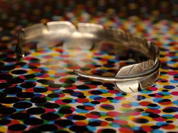 15AO-308 Eternal Feather Bangle -narrow-,, small image number 2