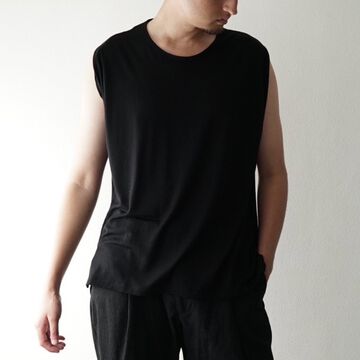 【CAPERTICA】CAP706CS29 Washable Wool Tank Top-EBONY-1,EBONY, small image number 21