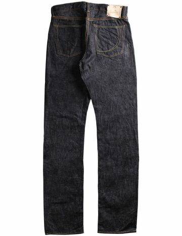 G014-MB ' Copper Label ' 14.7oz selvedge slim tapered-One Washed-42,, small image number 1