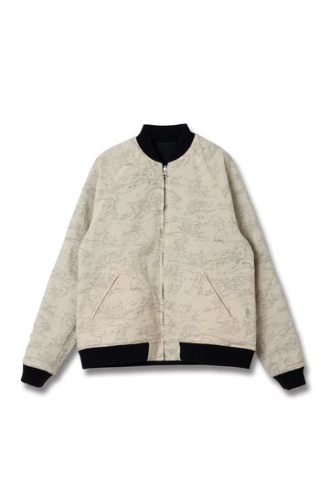 【Pre-Order】4639 Choju Giga Souvenir Jacket,BLACK x IVORY, small image number 2