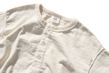 SJST-SC02 "Samurai Cotton Project" Henley Neck T-Shirt,LIGHT KURI, small image number 6