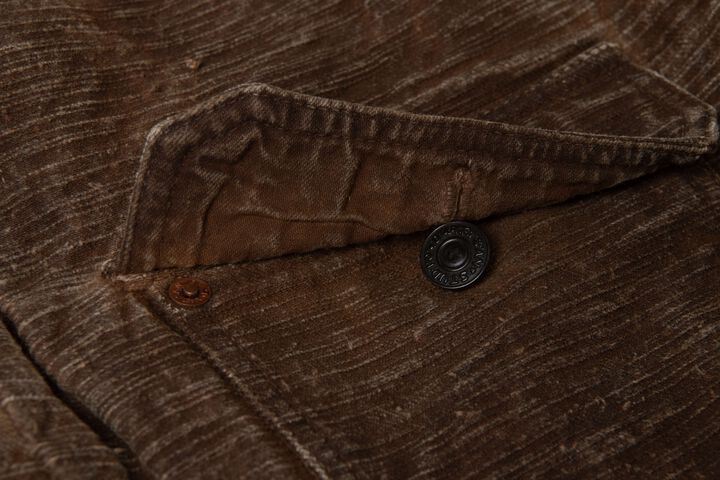 【Pre-Order】D4667 15oz GL3 Hand-Dyed Kakishibu-zome Denim Jacket,, medium image number 6