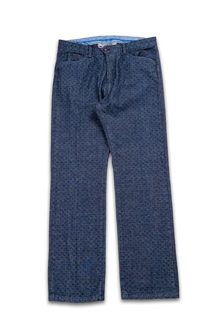 GZ-EDTR Embossed Denim Trouser,, medium