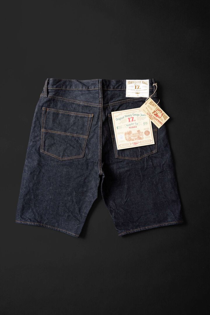 M7803 (001) 17oz Heavy Gauge Short Denim Pants,, medium image number 3