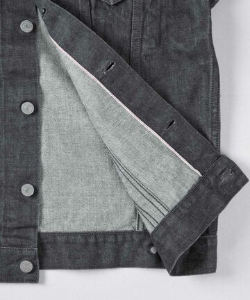 MXOT1101 14oz SELVEDGE GRAY DENIM V-SEAM JACKET -M,GRAY, small image number 7