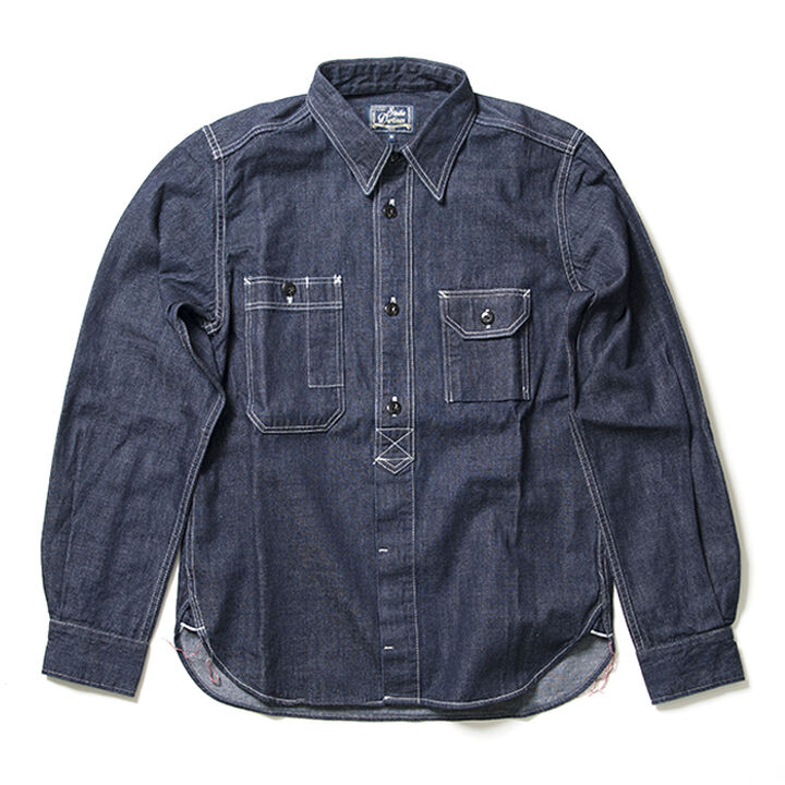 5333B Denim Work Shirt (One washed),, medium