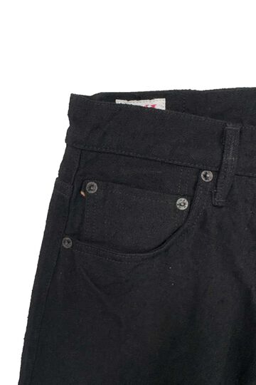 ONI902CCD-BKBK 15oz Crushed Concrete Denim Black x Black Kabuki Selvedge  Highrise Relax Tapered,, small image number 3