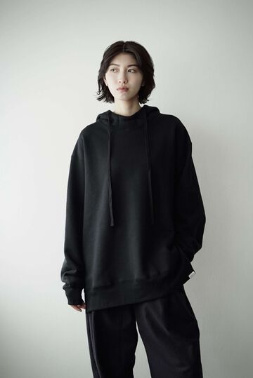 【CAPERTICA】CAP707CS38 Suvin Cotton Urake / Slit Hoodie,BLACK, small image number 3