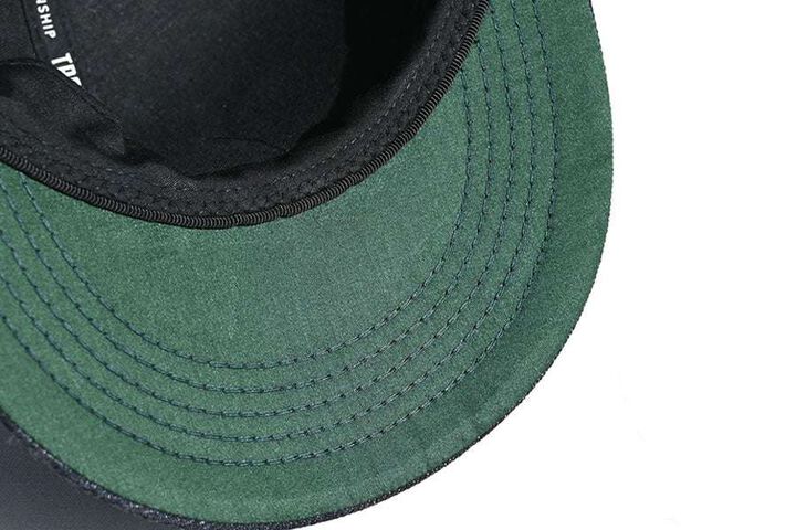 TR25SS-701 Earth Logo Denim Tracker Cap (Natural, Black, Indigo),NATURAL, medium image number 7