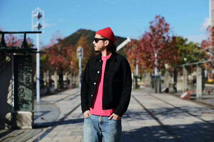 TCBJEANS50SJKTBK 50's Jacket Black & Black / One Washed,, medium