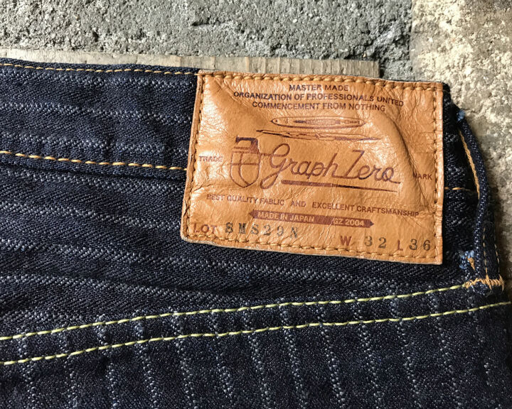GZ-16SLST-Z01 16oz  Drop needle Herringbone ZIP jeans Slim straight(One washed)-One Washed-31,, medium image number 8