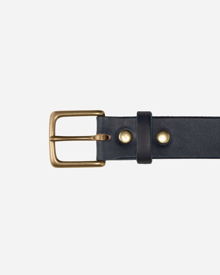 MMGD1003 LEATHER BELT BENZ (NATURAL INDIGO),, medium