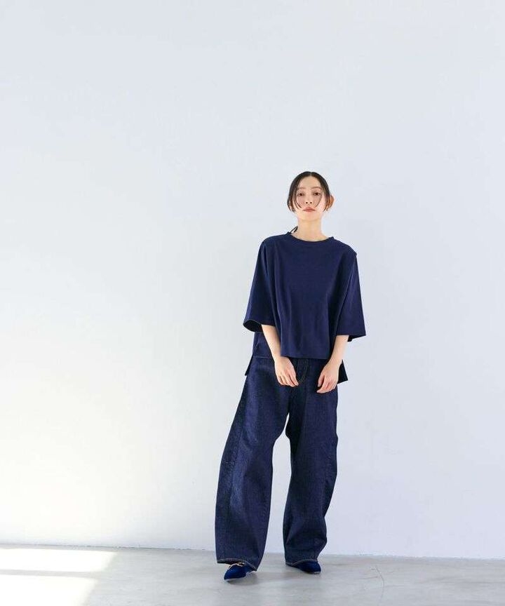 STPT6003 11.5oz PANEL JEANS【WOMEN'S】,LIGHT INDIGO, medium image number 20