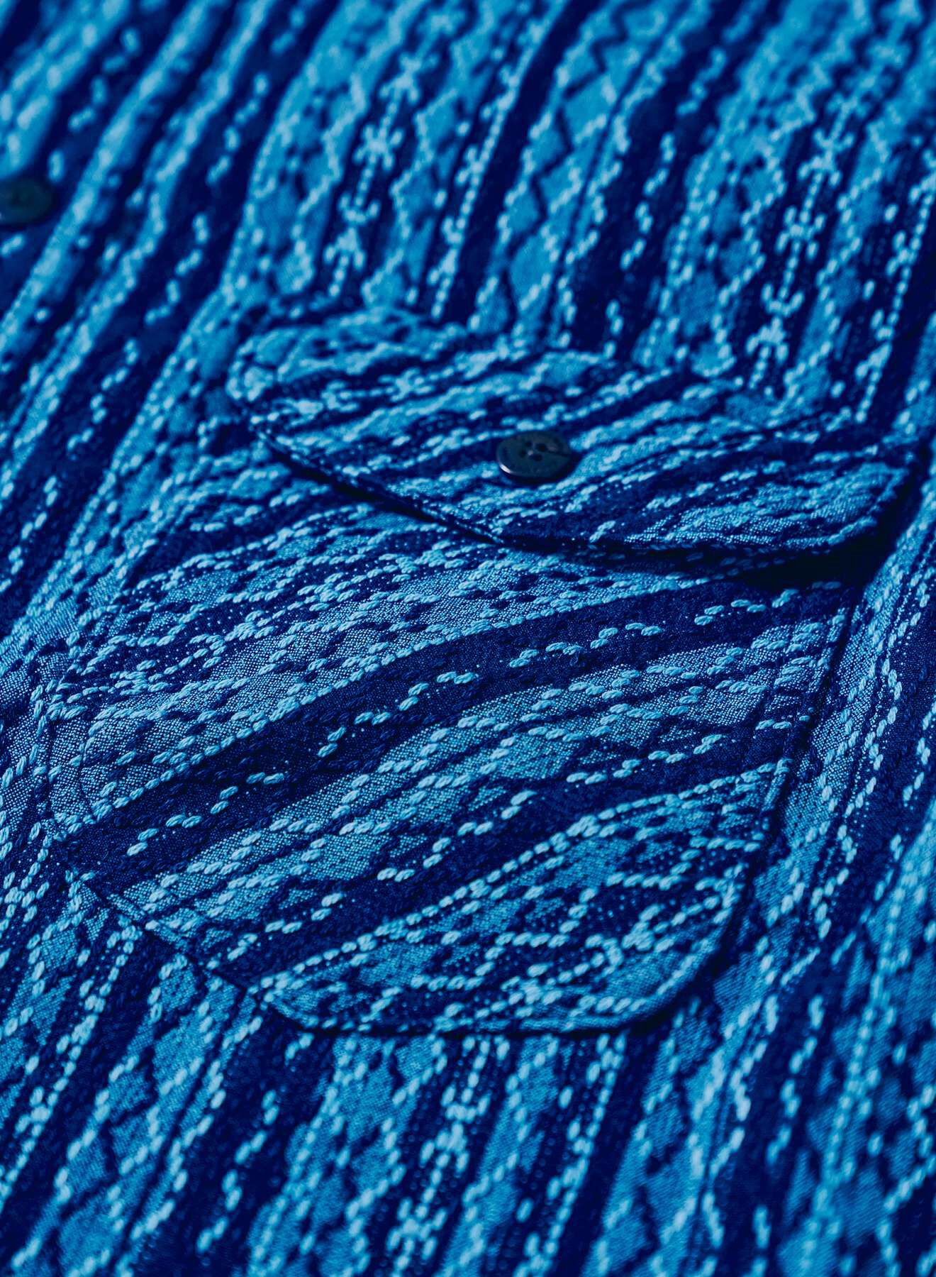 DENIMIO | SSS25-SKS Natural Indigo Stripe Shirt