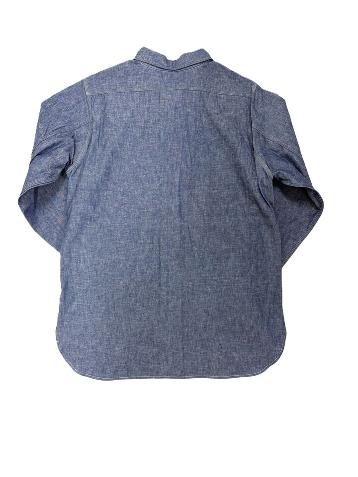 Lot 240 TRIPLE STICH CHAMBRAY SHIRTS NON WASH,SAX, medium image number 1