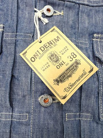 ONI02516P-SHVCH 13oz Super Heavy Chambray TypeⅡJacket With Warm Pocket,, small image number 5