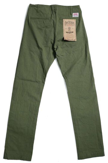 ONI737-SVC  9.5oz Selvedge Chino Trousers,KHAKI BEIGE, small image number 16
