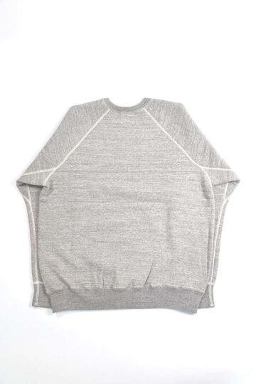 03-0015 LOOP WHEEL CREW NECK SWEAT SHIRT 64HEATHER GRAY,, small image number 1