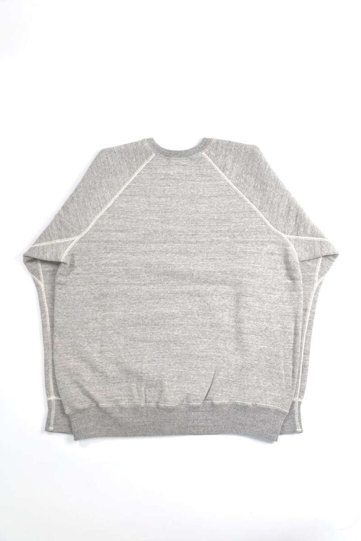 03-0015 LOOP WHEEL CREW NECK SWEAT SHIRT 64HEATHER GRAY,, medium image number 1