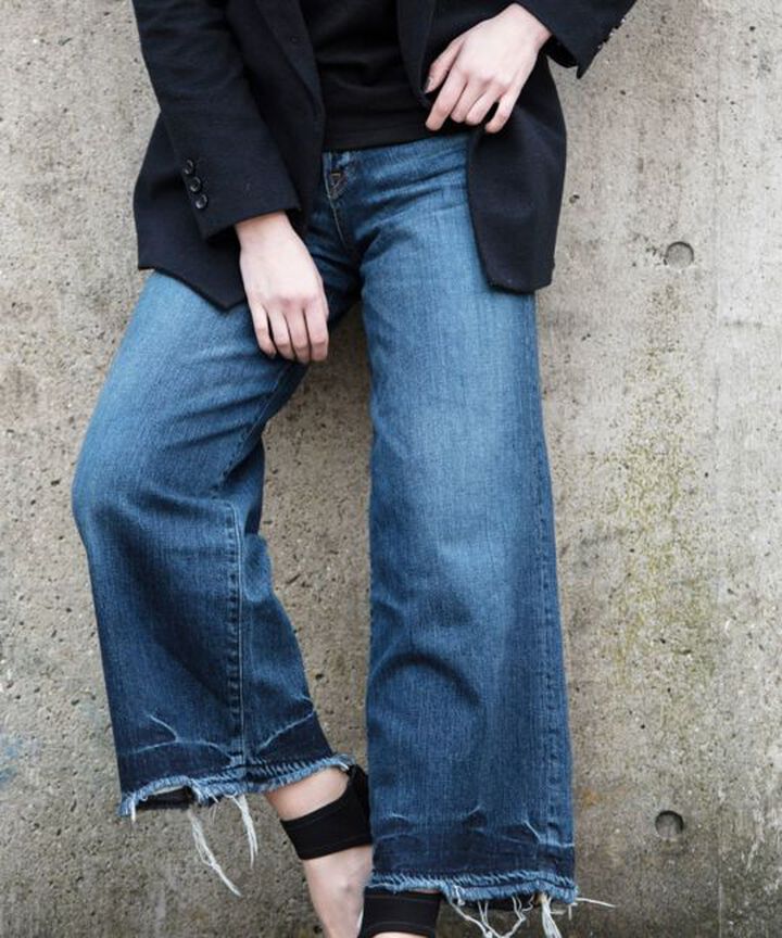 UP147101 Wide Pants Sanda 10oz Denim,, medium