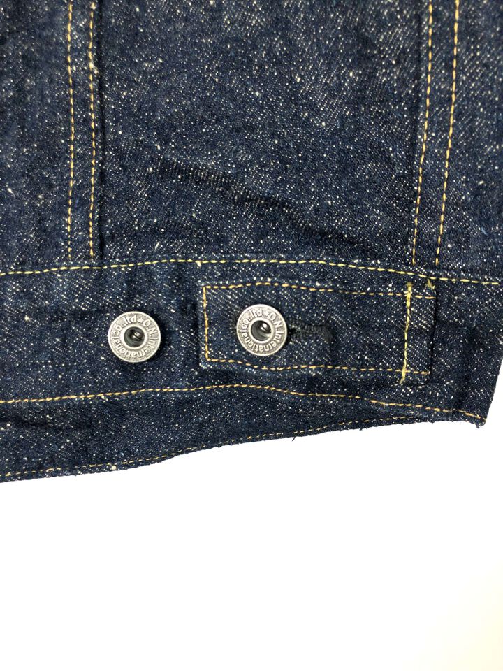 ONI02527P-CCD-Kabuki 15oz Crushed Concrete Denim Kabuki Selvedge TypeⅢ Jacket with handwarmer,, medium image number 6