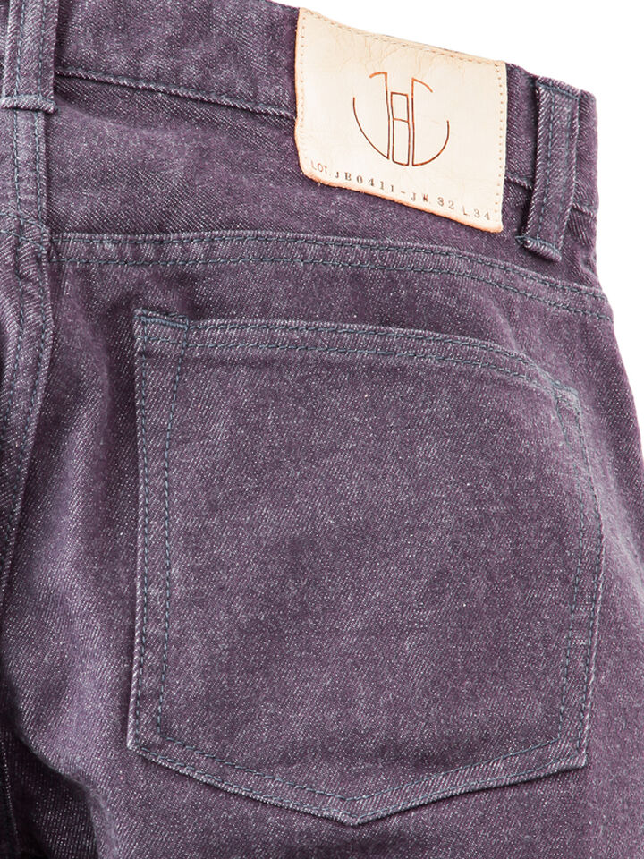 JB0411 10oz Dry Cotton Selvage Stretch Tapered (Purple),, medium image number 5