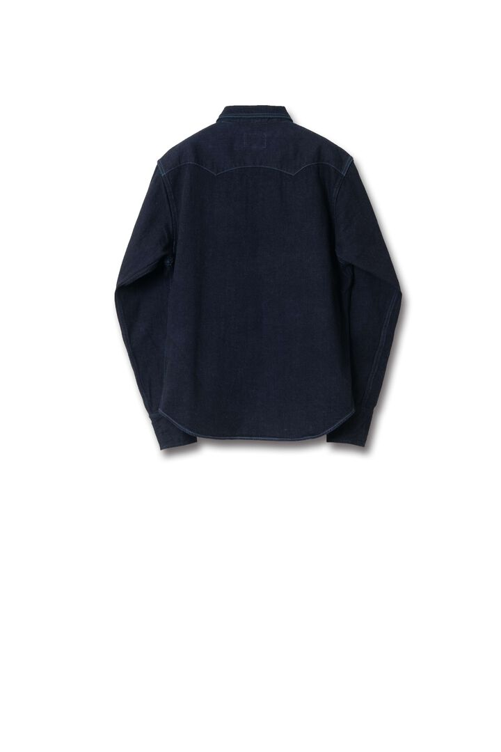 【Pre-Order】D5744 12oz KYOTO AQUA INDIGO Western Denim Shirts,, medium image number 1