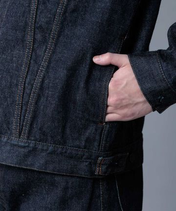 MXGJ1000 15.7oz DEEP INDIGO DENIM V-SEAM JACKET,, small image number 5