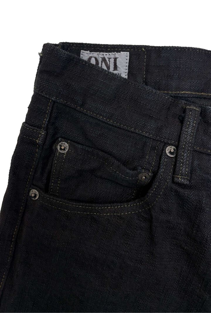 ONI-277Bumpy-黒 (Black) 17oz Bumpy Denim Just Right Straight,, medium image number 5