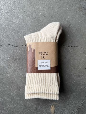 SJKS-SC02 Samurai Cotton Socks (NATURAL),NATURAL, small image number 1
