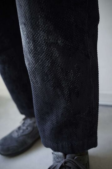 233PT20 Ancient Dyed Sashiko / W-Tuck Pants,LOGWOOD BLACK, small image number 12