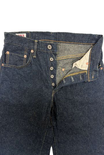 ONI222CCD-GOLV 15oz Crushed Concrete Denim Weft: Grayish Olive Kabuki Selvedge Super Wide Straight,, small image number 1