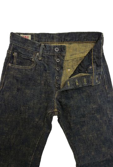 ONI-277Bumpy-黄土 (Yellowish Brown) 17oz Bumpy Denim Just Right Straight,, small image number 1