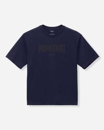 MMTS6008 YARN DYED SHORT SLEEVE T-SHIRT  ALPHABET,INDIGO, small image number 4