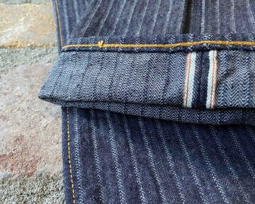 GZ-16LST-03 16oz Drop Needle Herringbone Loose Straight Jeans -One Wash-30,, small image number 6