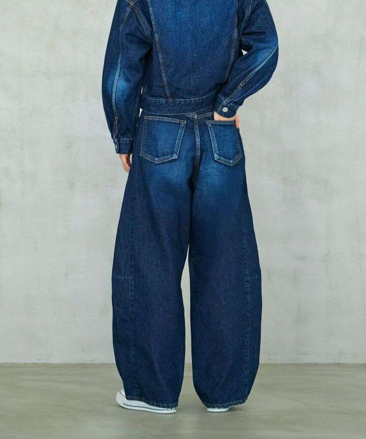 STPT6003 11.5oz PANEL JEANS【WOMEN'S】,LIGHT INDIGO, medium image number 2