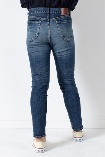 73979 Stretch Denim Slim Tapered Pants BLUE-MEDIUM BLUE-S,MEDIUM BLUE, small image number 4