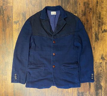 GZ-PIDTRJK-0310 Switching Tailored Jacket Paisley &times; SASHIKO,, small image number 0