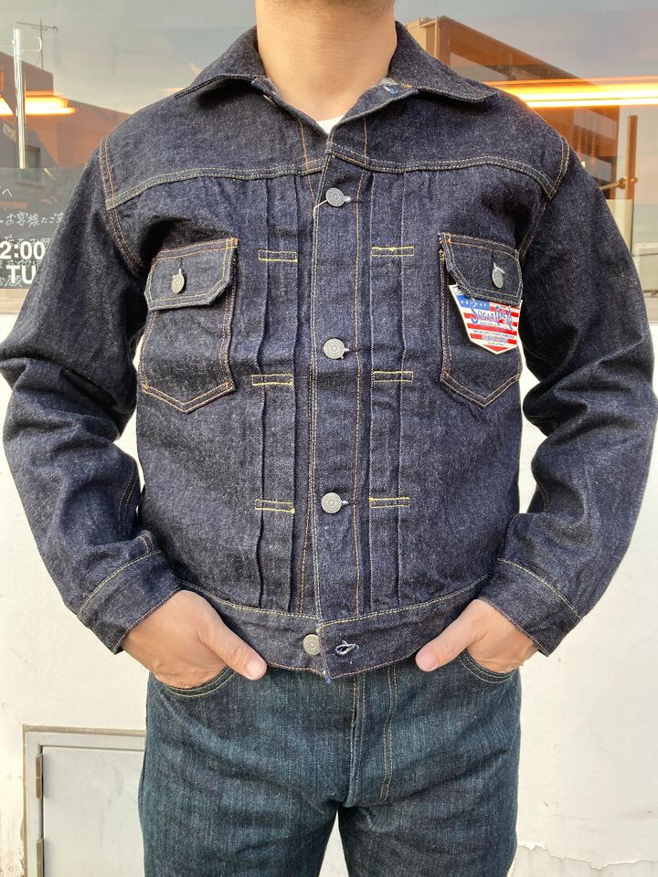 SC14500 13oz MADE IN USA DEAD STOCK DENIM JEANS "US1953" 2ND JACKET-One Wash-36,, medium image number 0