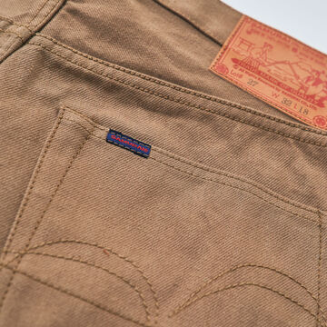 S310SP 15OZ JEANS SHORT PANTS (INDIGO, KHAKI),KHAKI, small image number 9