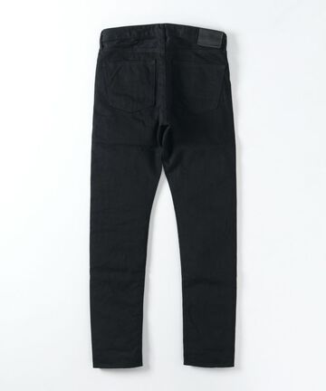 J214 14oz Tapered Model Black Denim Selvedge-One Wash-31,, small image number 6