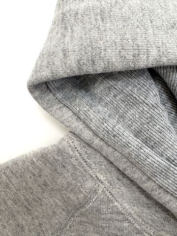 Lot 270 88/12 Heather 4-Needle Raglan Hoodie,GRAY, small image number 8