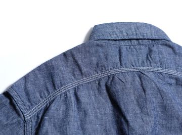 TR-SH05 Harvest Chambray short sleeve Shirt-INDIGO-XL,INDIGO, small image number 2