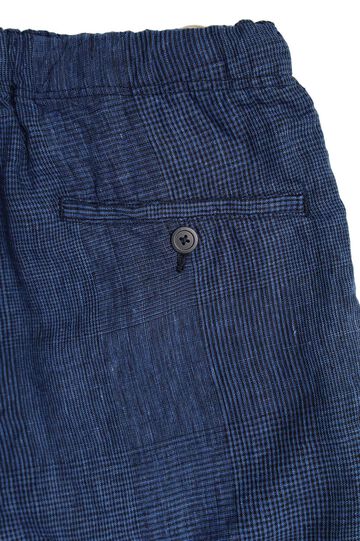 01-7021 WIDE FIT NEW YORKER SHORTS (101 INDIGO CHECK),, small image number 5