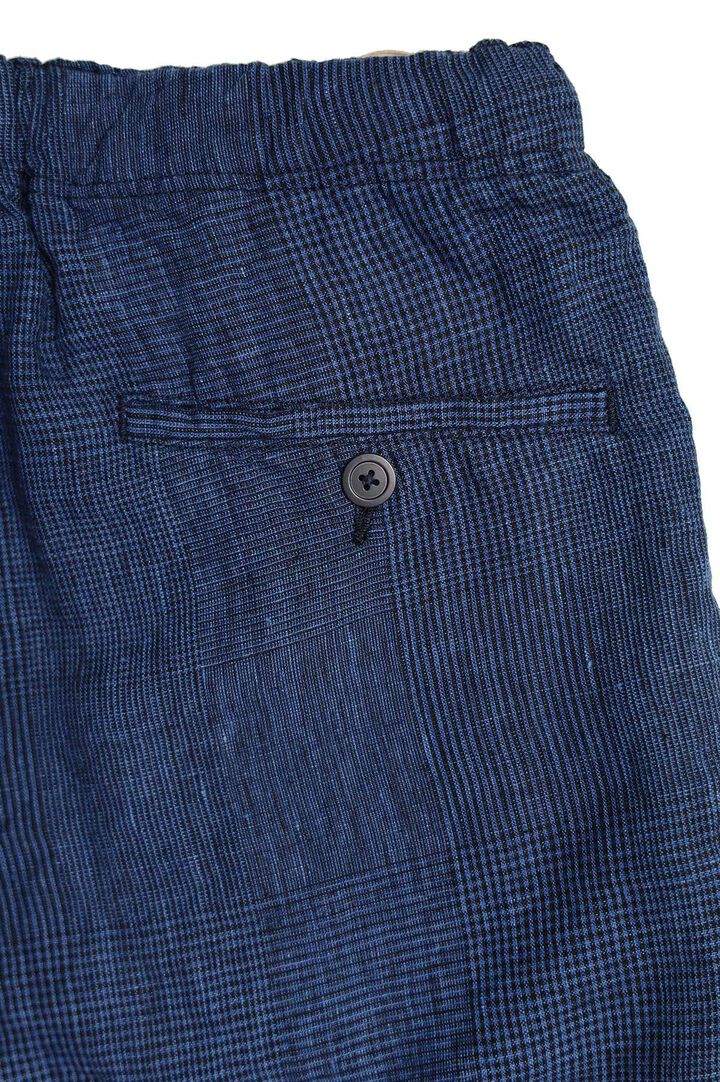 01-7021 WIDE FIT NEW YORKER SHORTS (101 INDIGO CHECK),, medium image number 5