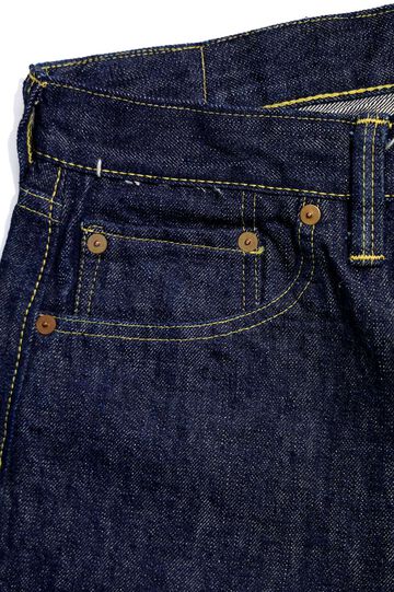Lot No. SC49001 / SUGAR CANE Super “Denim” Collectibles #01 14oz. BLUE DENIM WAIST OVERALLS “S1945” MODEL,, small image number 3